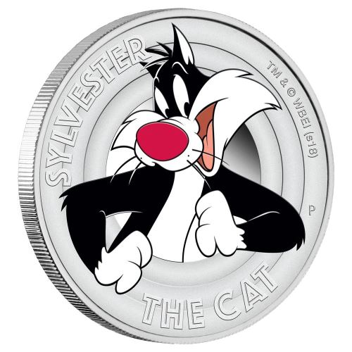Perth-Mint-New-Release:-Looney-Tunes---Sylvester-2018-1/2oz-Silver-Proof-Coin